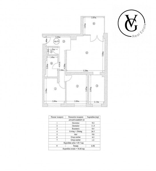Floreasca  Apartament 3 camere - decomandat